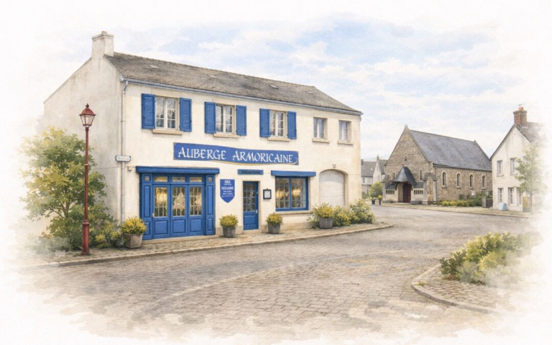 À Louisfert, l’Auberge Armoricaine vous accueille le midi du lundi au vendredi, avec des chambres et des événements privés sur réservation.