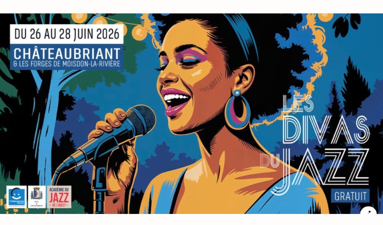 Festival Les Divas du Jazz à Châteaubriant et séjour à l’Auberge Armoricaine